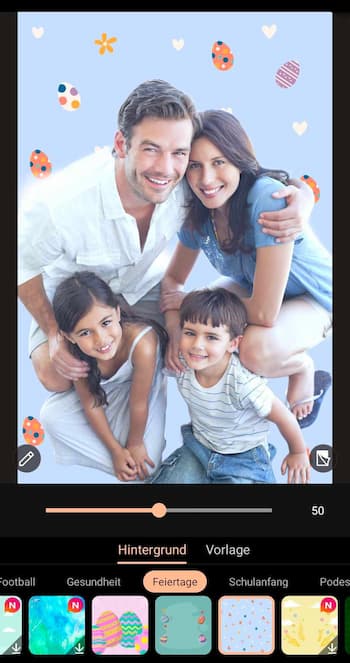 PhotoDirector - Frohe Ostern-Bilder gestalten